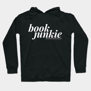 Book Junkie - White Ink Hoodie